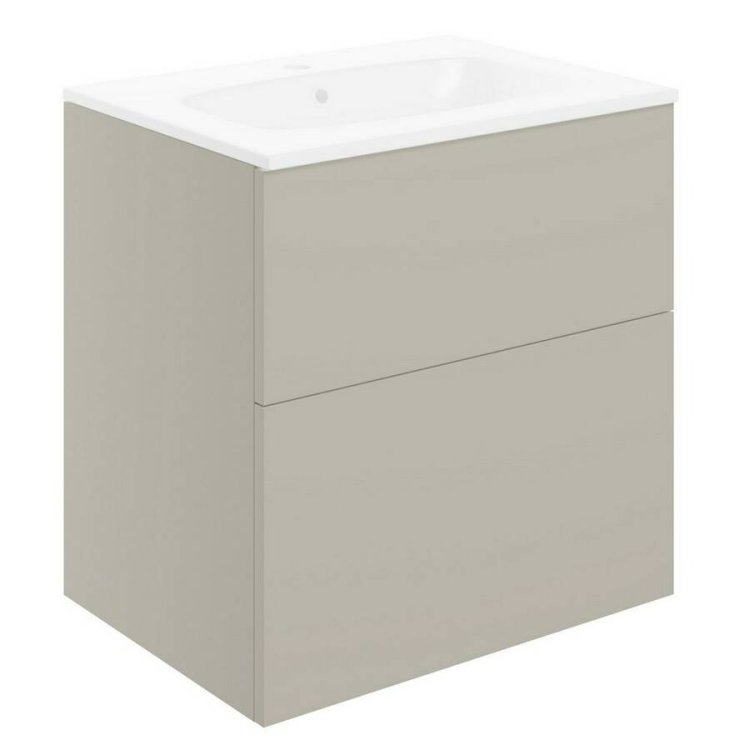 Ajax Somercotes 610mm Matt Latte Wall Hung Vanity Unit