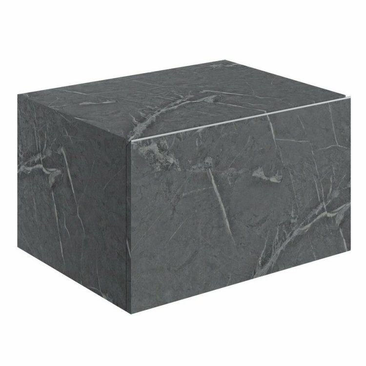 Ajax Kelsey 600mm Grey Marble Wall Hung Storage Drawer Unit