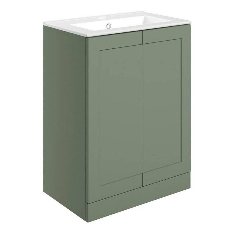 Ajax Willingham 615mm Matt Reed Green Floor Standing Vanity Unit