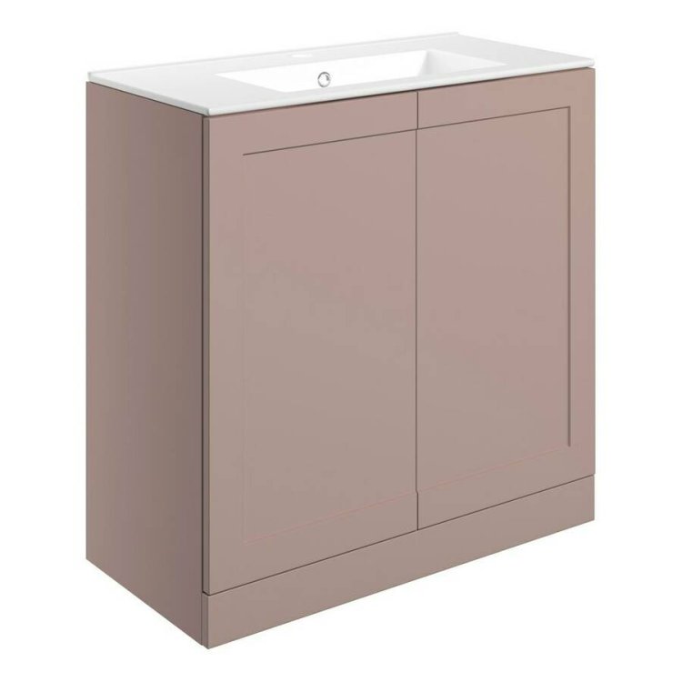 Ajax Willingham 815mm Matt Peony Floor Standing Vanity Unit