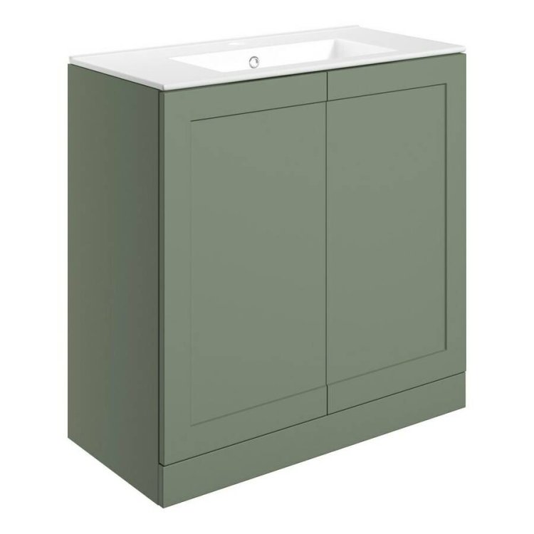 Ajax Willingham 815mm Matt Reed Green Floor Standing Vanity Unit