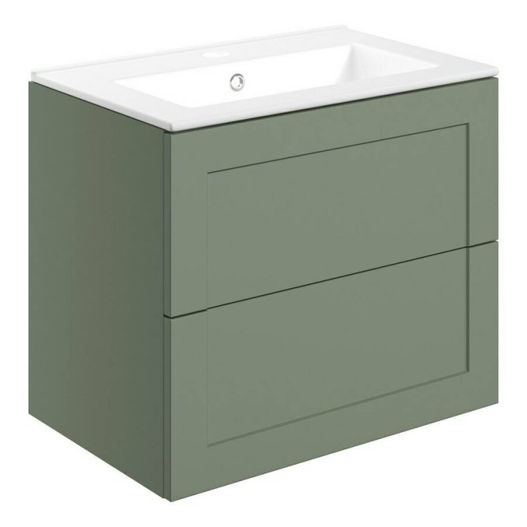 Ajax Willingham 615mm Matt Reed Green Wall Hung Vanity Unit