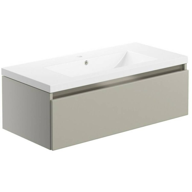 Ajax Brookenby 815mm Matt Latte Wall Hung Vanity Unit