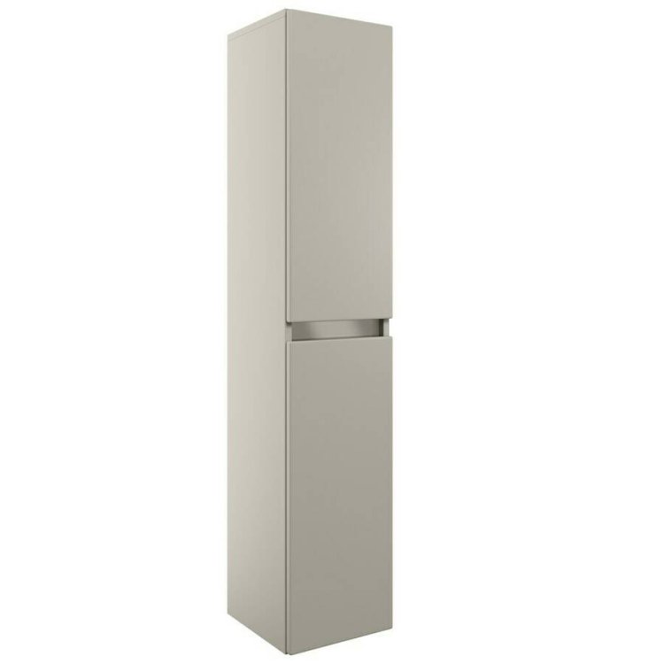 Ajax Brookenby 300mm Matt Latte Wall Hung Tall Storage Unit