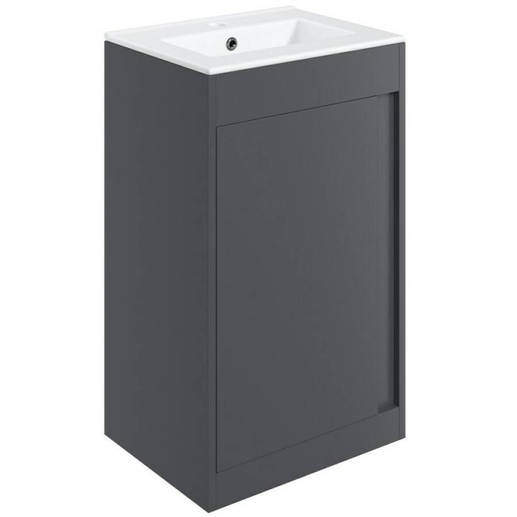 Ajax Elsham 510mm Matt Graphite Grey Floor Standing Vanity Unit