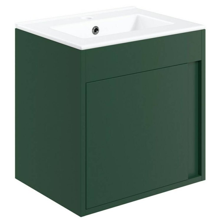 Ajax Elsham 510mm Matt Conifer Green Wall Hung Vanity Unit