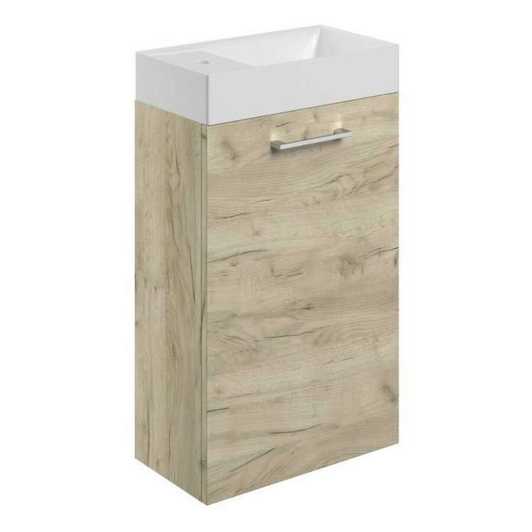 Ajax Walesby 410mm Oak Wall Hung Vanity Unit