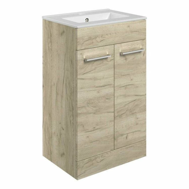 Ajax Walesby 510mm Oak Floor Standing Vanity Unit