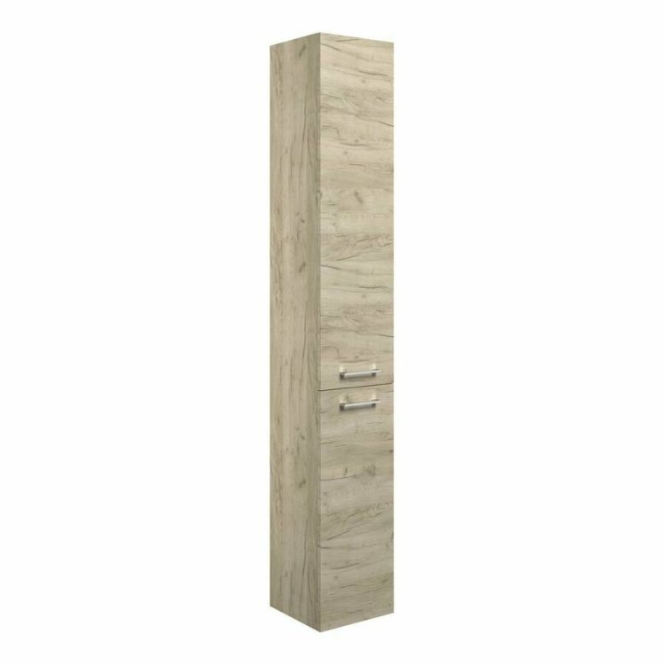 Ajax Walesby 350mm Oak Floor Standing Tall Storage Unit