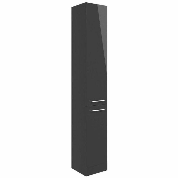 Ajax Manby 350mm Anthracite Gloss Floor Standing Tall Storage Unit