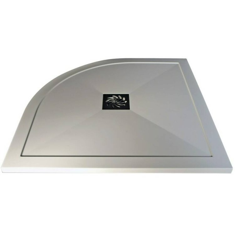 Ajax Designer 1200 x 900mm Ultra Slim LH Offset Quadrant Shower Tray