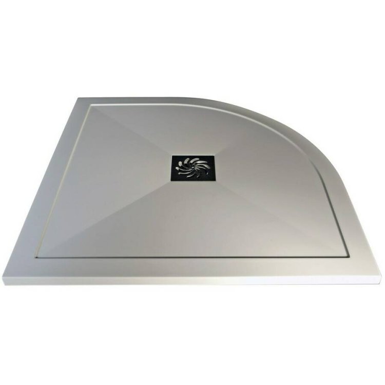 Ajax Designer 1000 x 800mm Ultra Slim RH Offset Quadrant Shower Tray