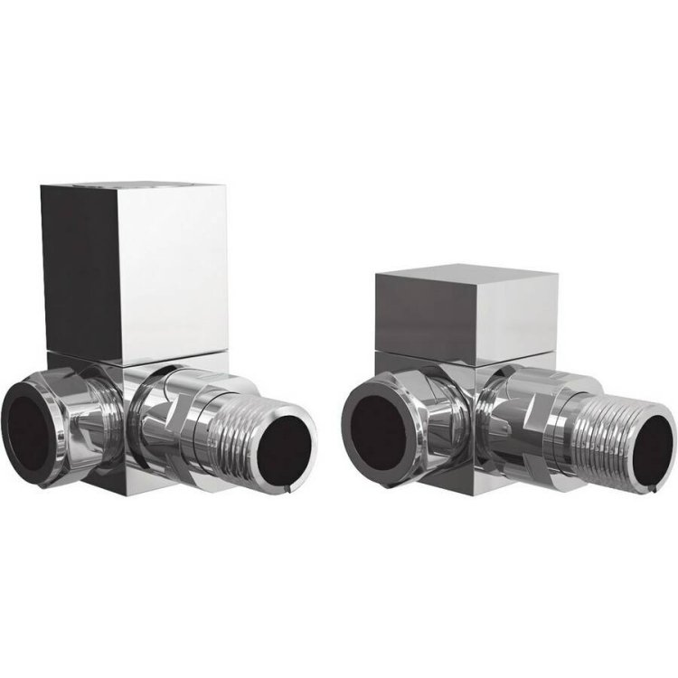 Ajax Square Chrome Corner Radiator Valves