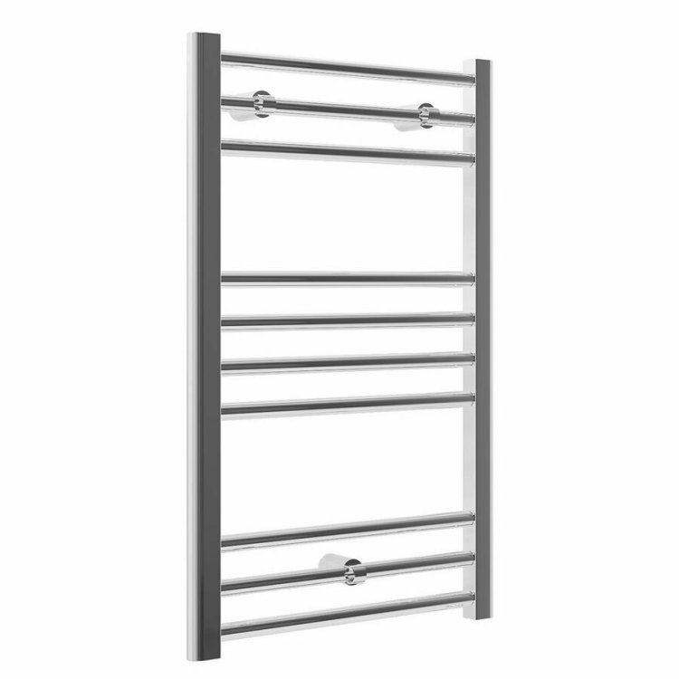 Ajax Kenwick 800 x 600mm Chrome Straight Towel Warmer