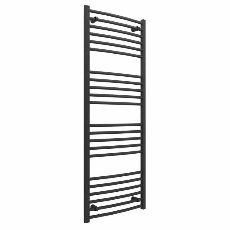 Ajax Kenwick 1600 x 500mm Anthracite Curved Towel Warmer