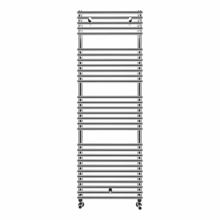 Ajax Oaklands 1450 x 500mm Chrome Round Ladder Towel Warmer