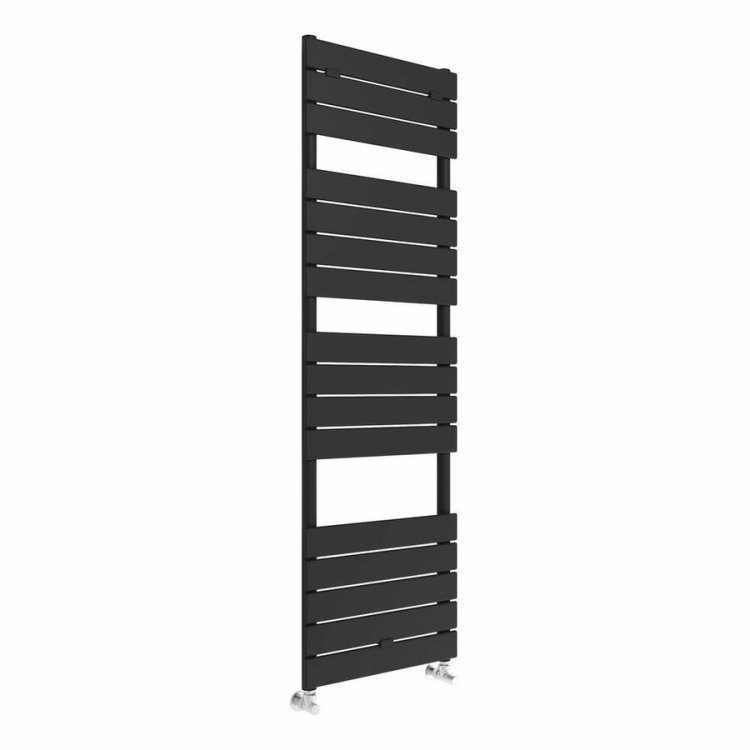 Ajax Dovedale 1500 x 500mm Black Square Ladder Towel Warmer