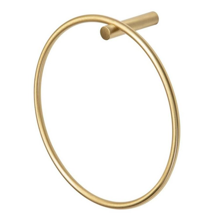 Ajax Bradley Brushed Brass Towel Ring