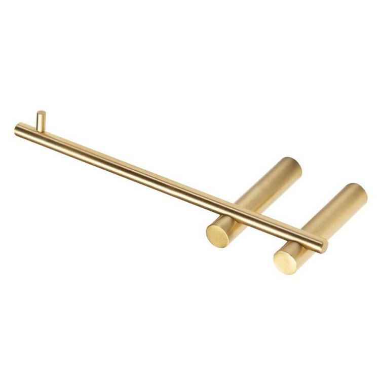 Ajax Bradley Brushed Brass Toilet Roll Holder