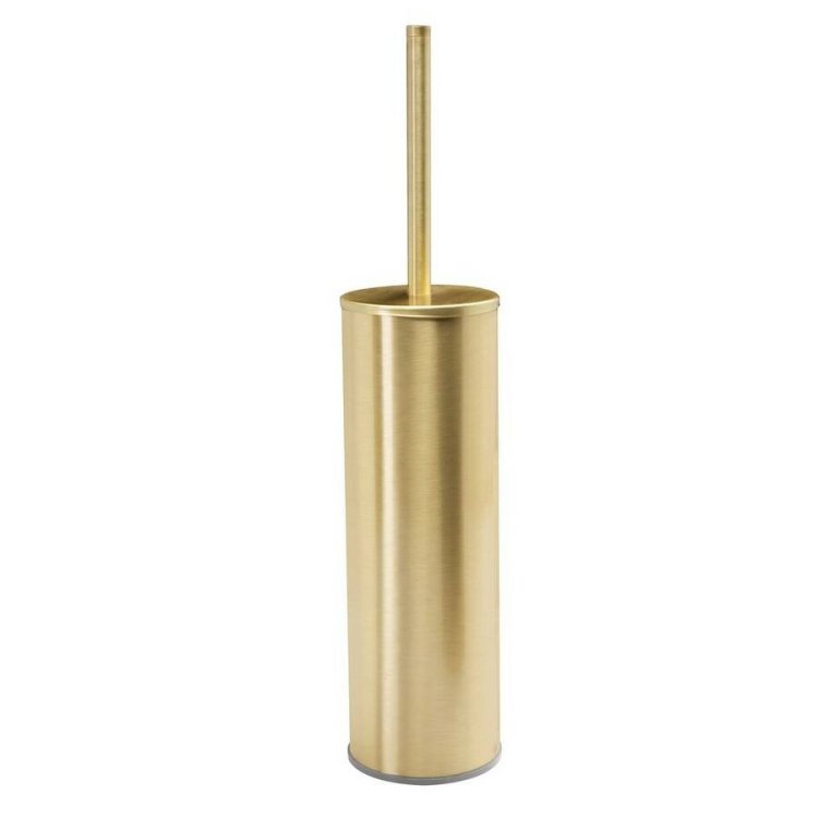 Ajax Bradley Brushed Brass Wall Mounted Toilet Brush Holder