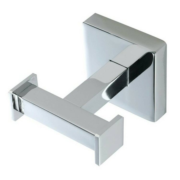 Ajax Roxby Chrome Double Robe Hook