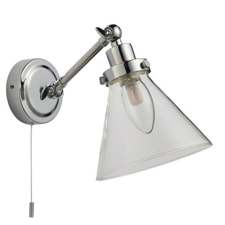 Ajax Belleau Chrome Wall Bathroom Light