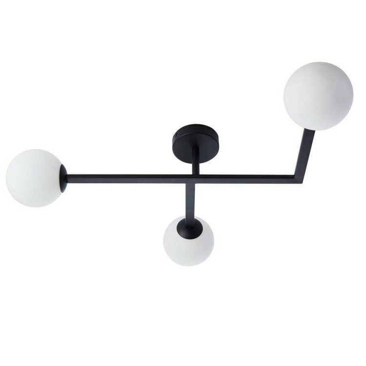 Ajax Hibaldstow Matt Black Ceiling Bathroom Light