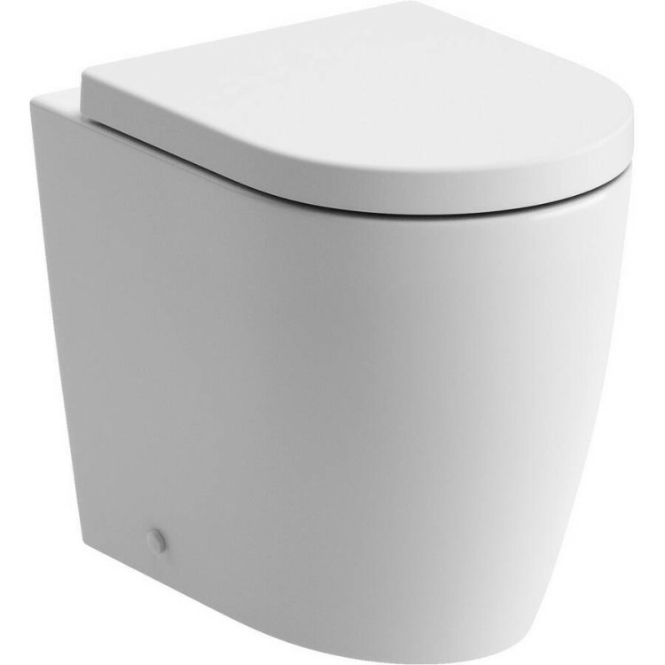 Ajax Caistor Rimless Comfort Height Back to Wall WC and Seat