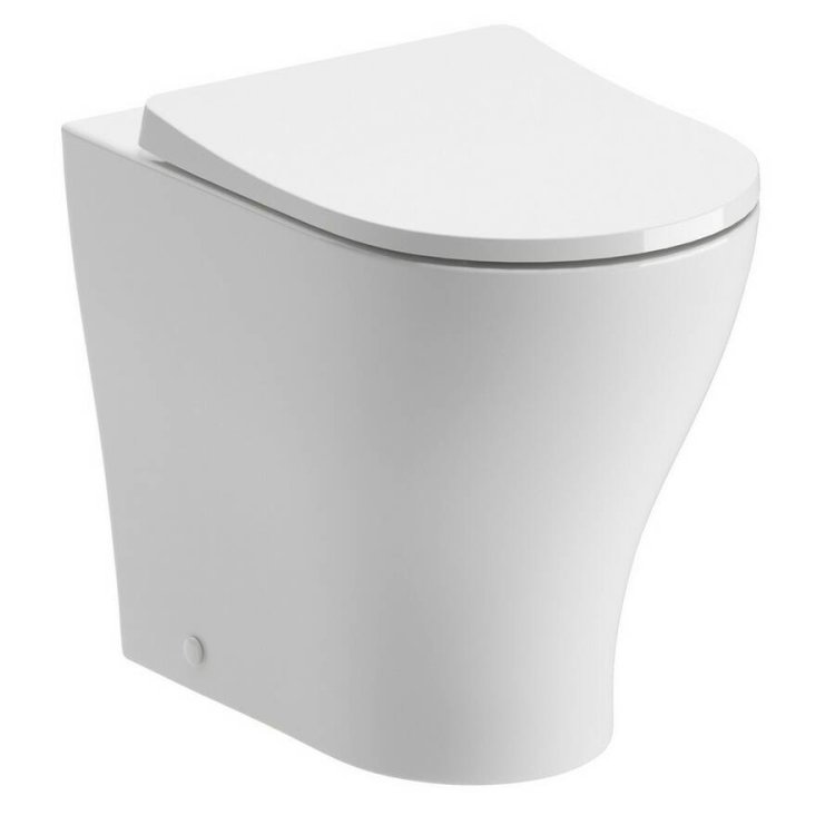 Ajax Maltby Rimless Back To Wall WC and Soft Close Seat