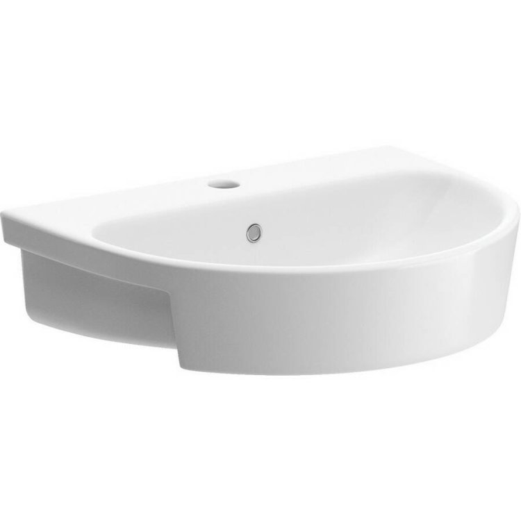 Ajax Maltby 555mm 1TH Semi Recessed Basin