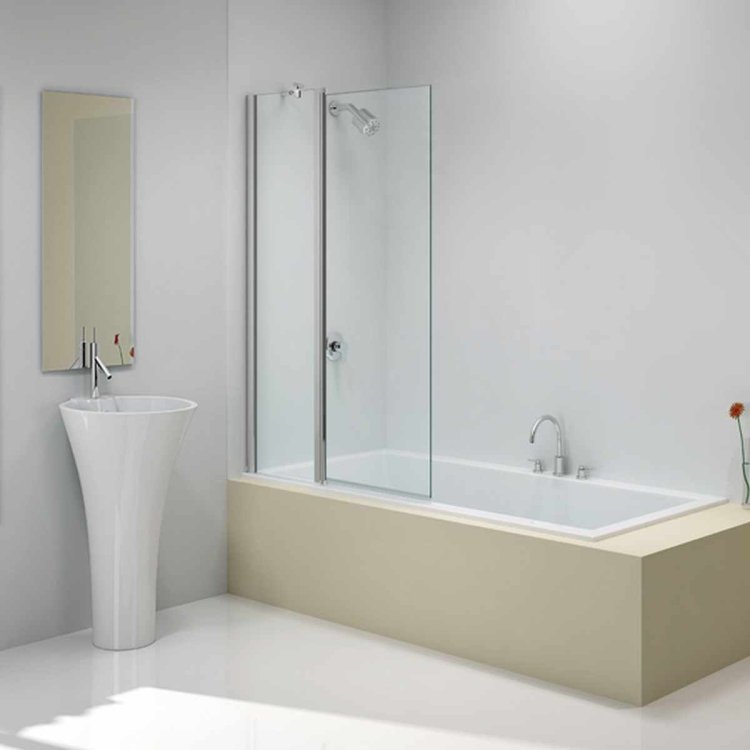 Merlyn Easy Fit Two Panel Folding Square Bath Screen