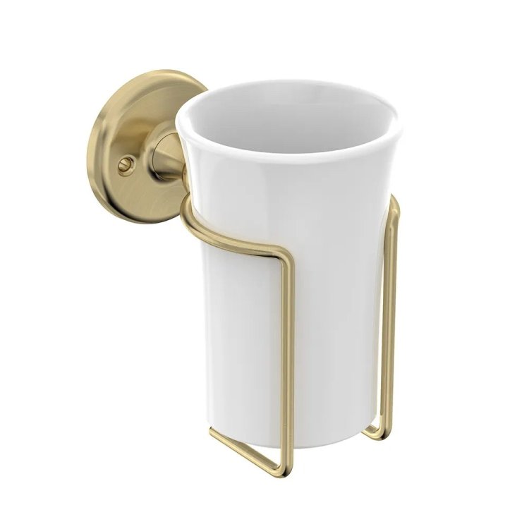 Roper Rhodes Avening Brushed Brass Tumbler Holder 4916.04