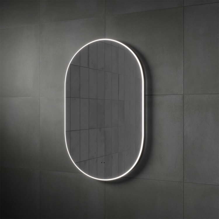 HIB Air Pill 60 LED Framed Bathroom Mirror 78737500