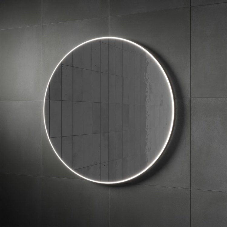 HIB Air Round 60 LED Framed Bathroom Mirror 78738000