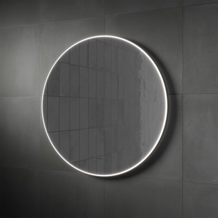 HIB Air Round 80 LED Framed Bathroom Mirror 78738500