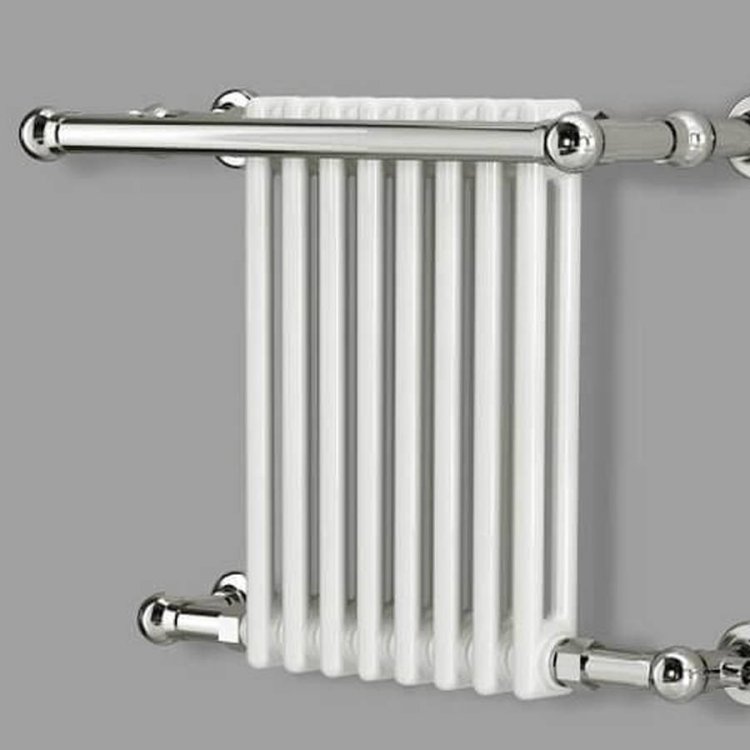 Reina Camden White Chrome Designer Towel Rail 508 x 770mm