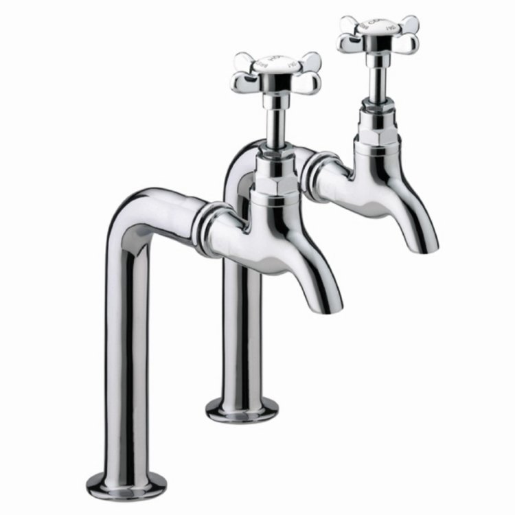 Bristan 1901 Chrome Kitchen Bib Taps NBIBC