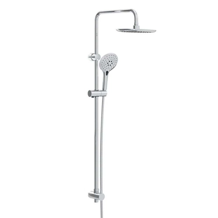 Bristan Flute Chrome Shower Kit with Rigid Riser FLTKITC