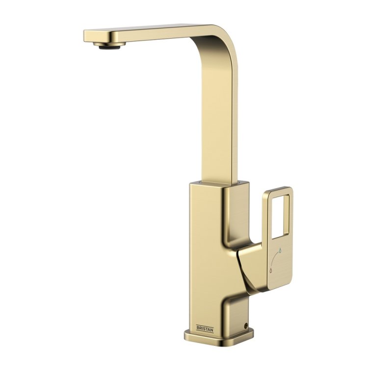 Bristan Spruce Brushed Brass Easyfit Kitchen Sink Mixer SPREFSNKBB