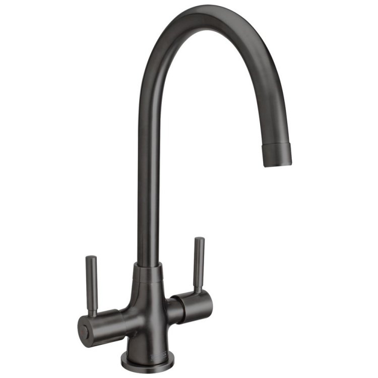 Bristan Monza Easyfit Gunmetal Kitchen Sink Mixer MZSNKEFGM