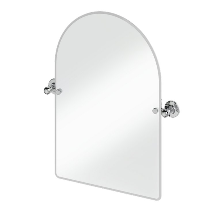 Burlington Traditional Arch Mirror in Chrome 650 x 450mm