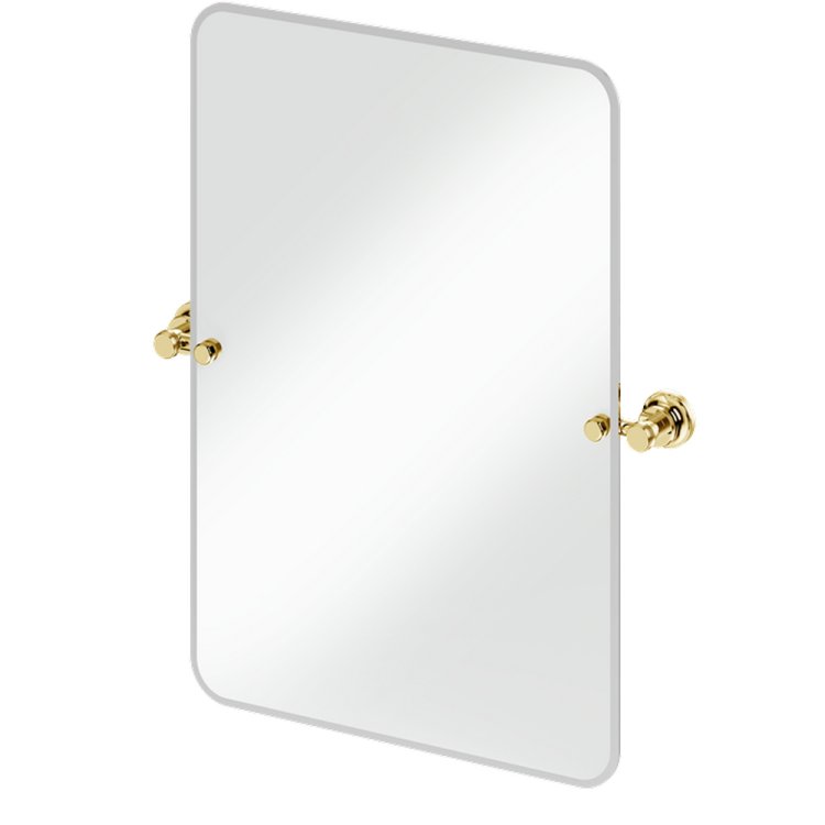 Burlington Traditional Rectangular Mirror in Gold 650 x 450mm