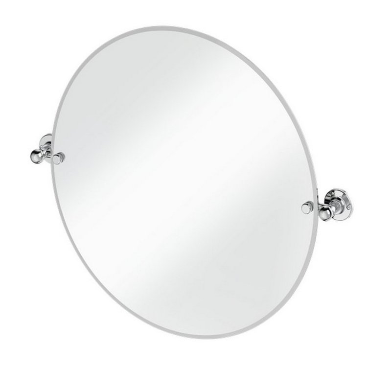 Burlington Traditional Round Mirror in Chrome Burlington Traditional Round Mirror in Chrome