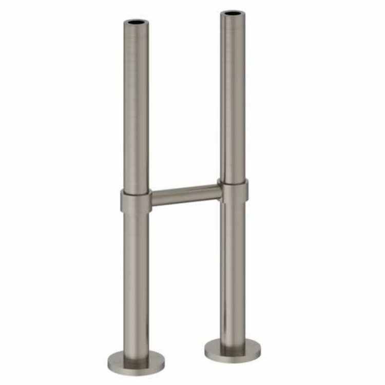 Burlington Brushed Nickel Pipe Shroud with Horizontal Support Bar W7BNKL