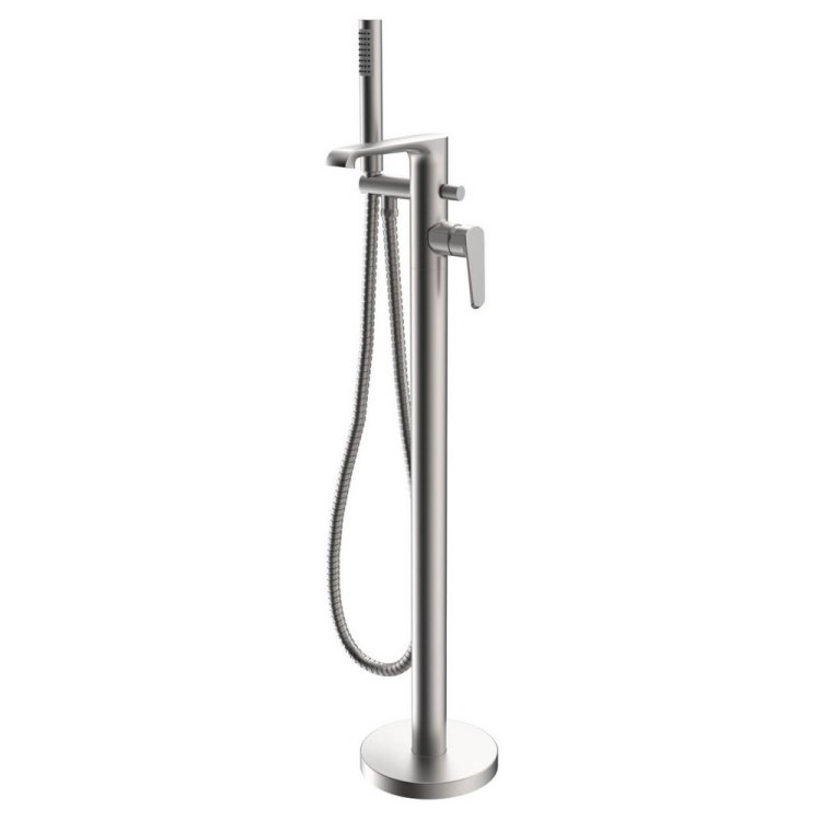 Scudo Montana Brushed Nickel Freestanding Bath Shower Mixer MON-038