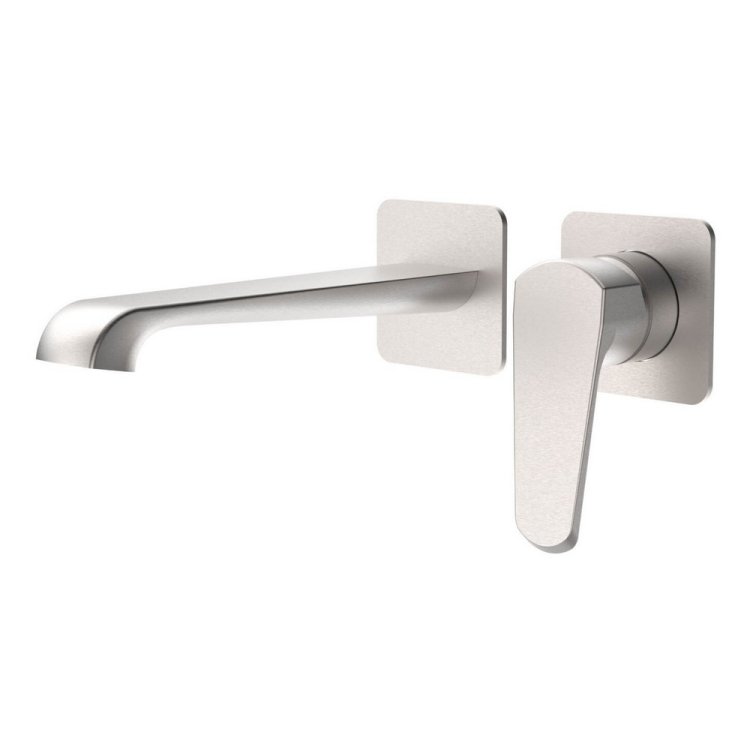 Scudo Montana Brushed Nickel Wall Mounted Basin Mixer MON-033