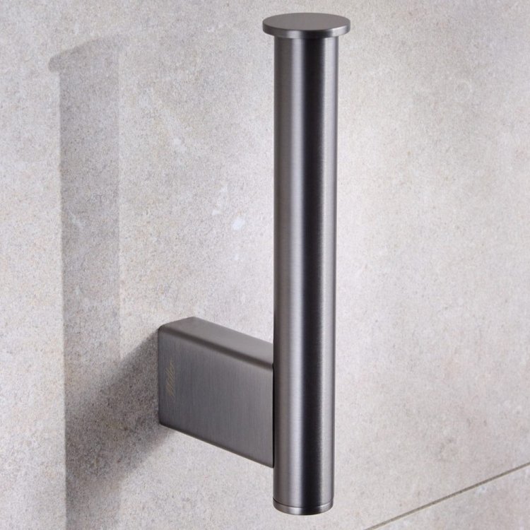 Miller Miami Gunmetal Spare Toilet Roll Holder