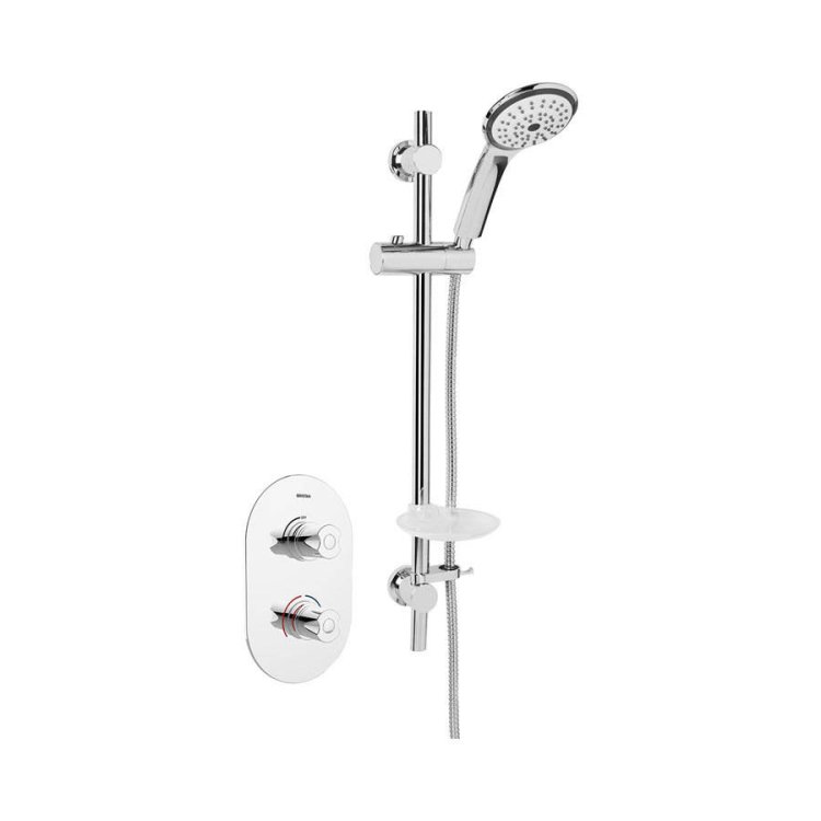 Bristan Artisan Thermostatic Recessed Single Outlet Shower Valve with Kit