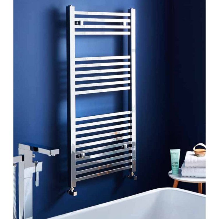 Kartell K Squared Chrome Heated Towel Rail 800 x 500mm