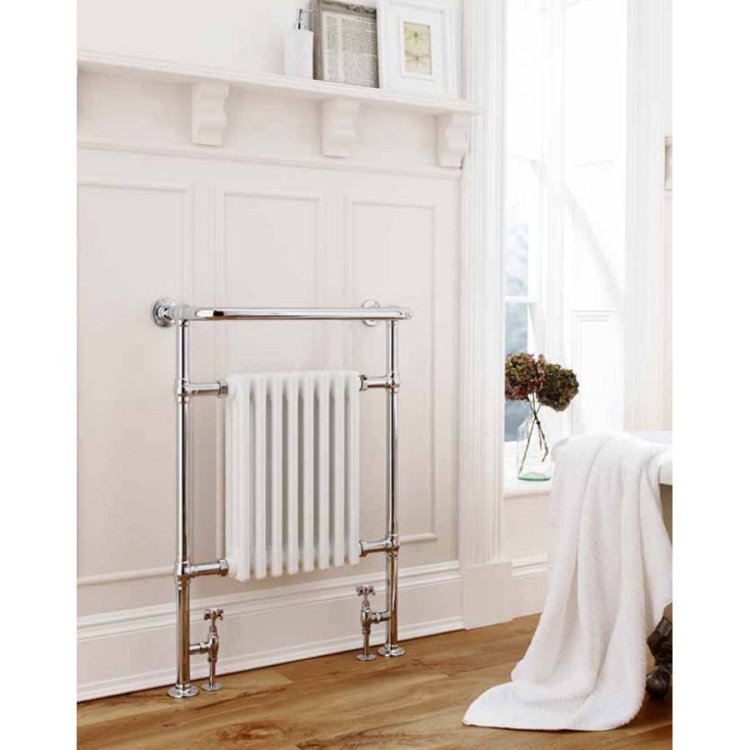 Kartell Crown Chrome Heated Towel Rail 945 x 500mm